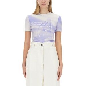 Jil Sander Graphic Slim-Fit T-Shirt With Keyhole Detail - NWT